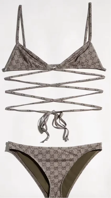 Printed stretch jersey bikini (Gucci)