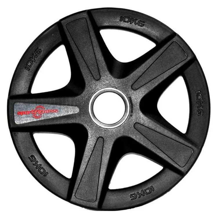 Sportfitness - Rubber Injected 10kg Disk
