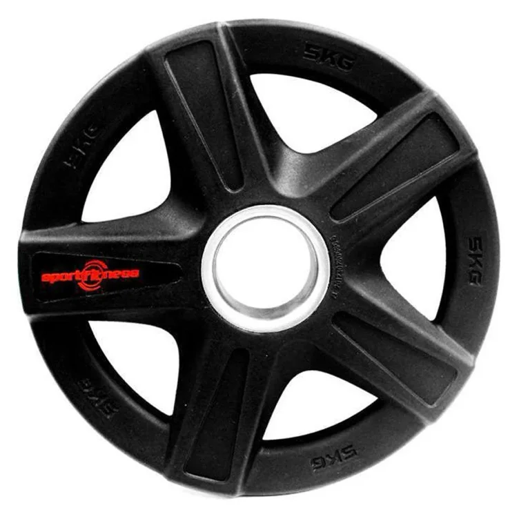 Sportfitness Rubber injected 5kg disk