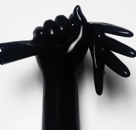 Black Latex Gloves 