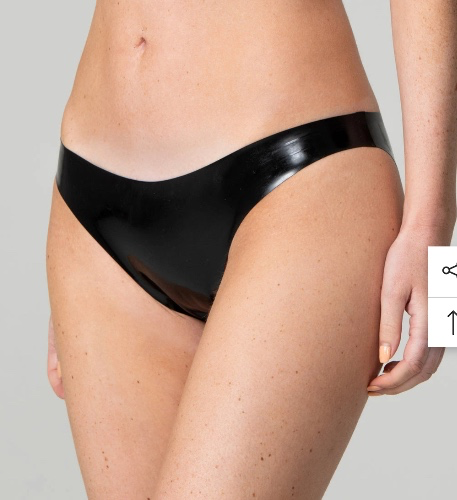 Black Latex Vogue Panty 