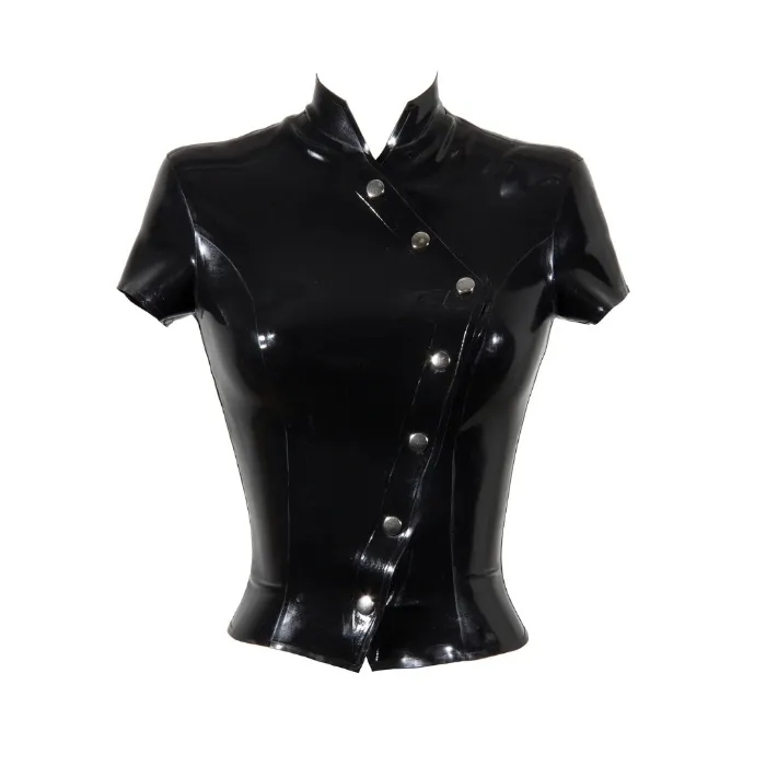 Buttoned Latex Top