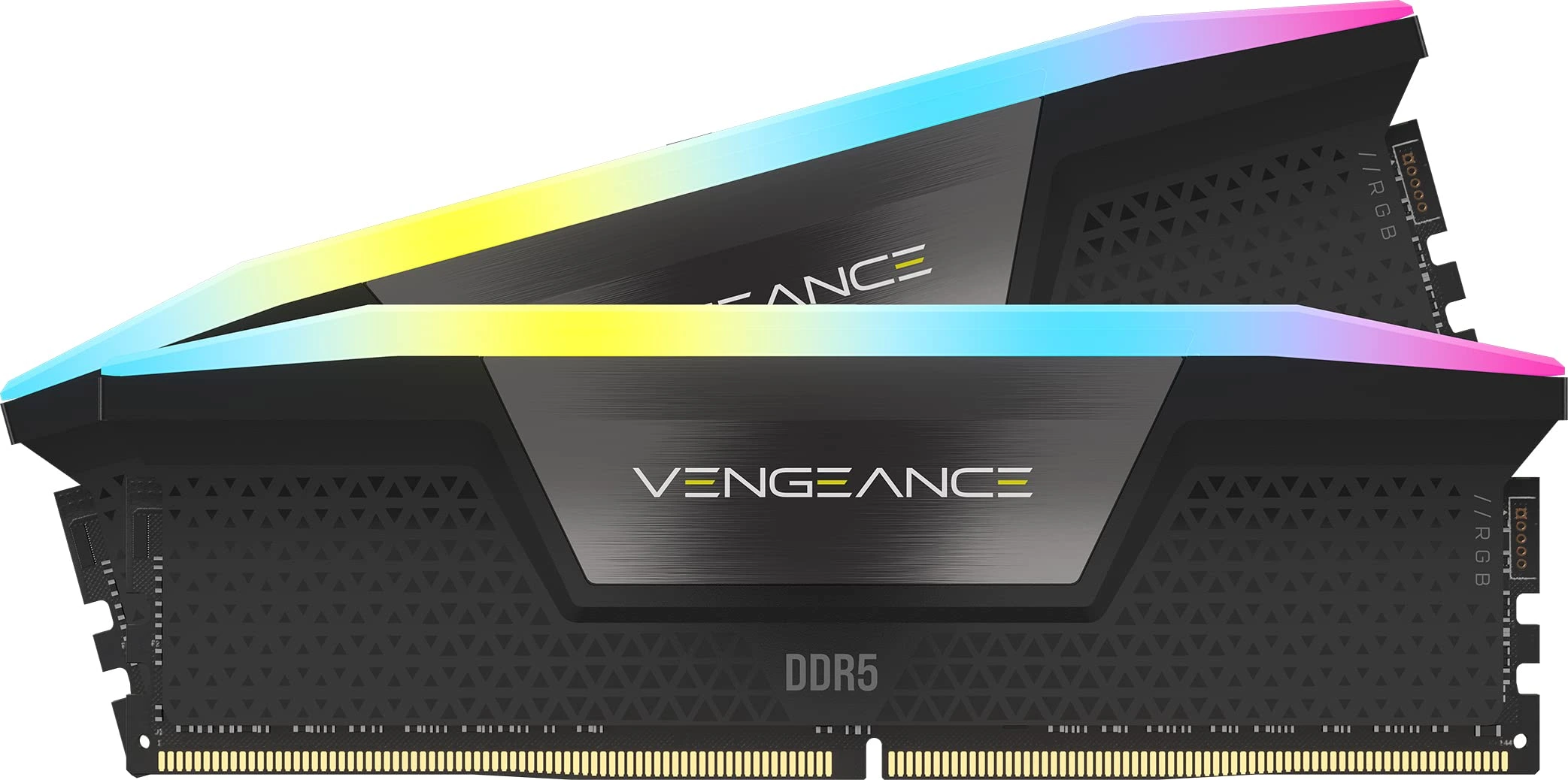 CORSAIR Vengeance RGB DDR5 RAM 16GB (2x8GB) 5200MHz CL40 Intel XMP iCUE Compatible Computer Memory - Black