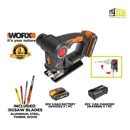 WORX WX550 20V 1X2.0AH multi purpose saw