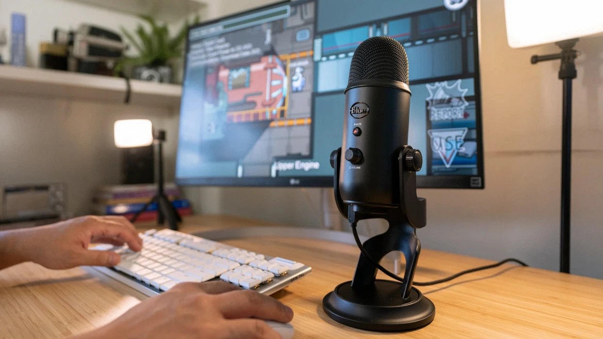 Logitech Yeti mic. 