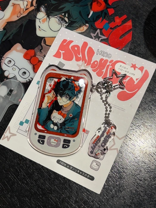 Persona 5 Joker x Hello Kitty Acrylic Charm