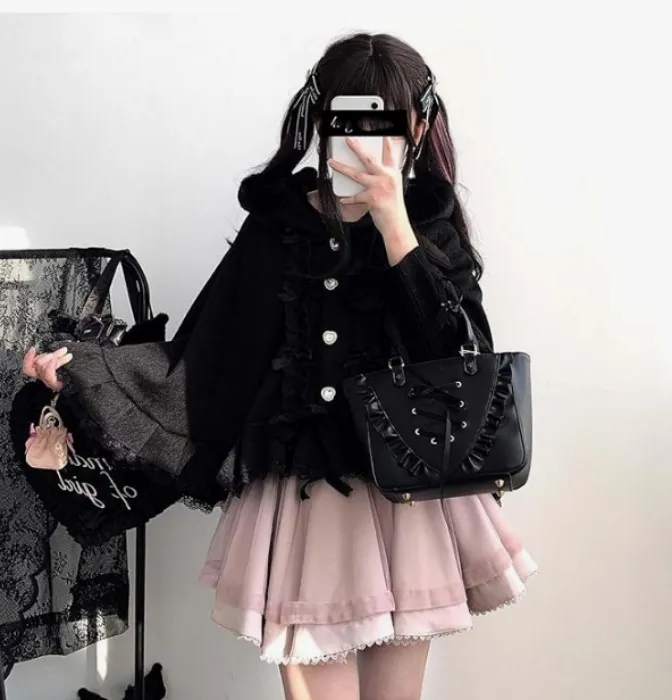 Kawaii Lolita Hooded Cloak