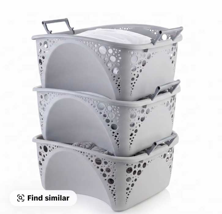 Minky wash basket stack 