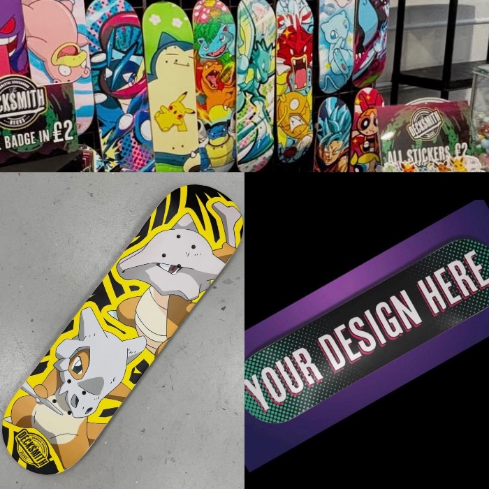 Cubone custom wall skate deck