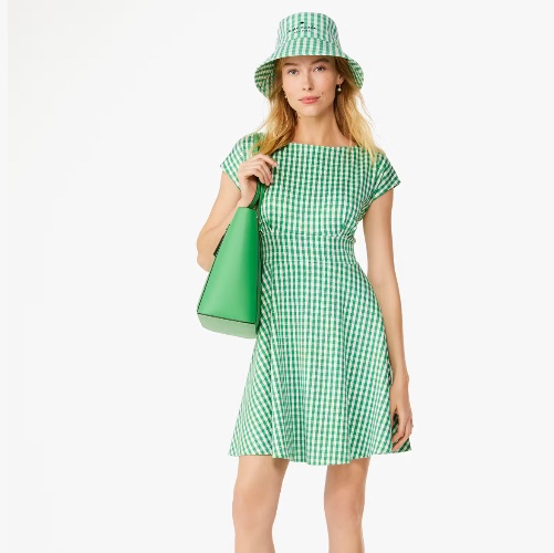 Kate Spade Jazzy Gingham Ponte Fiorella Dress