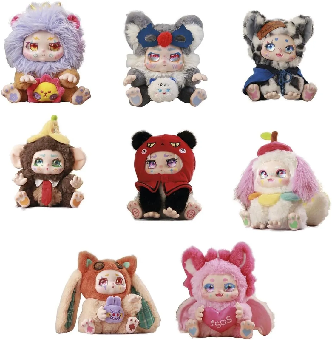 KIMMON Blind Box Collectible Plush Toy – Regain Myself Series, Posable, 6 Figures + 2 Secrets, 16-18 cm – 1 Random Unit (Deqube 920D00313) : Amazon.ie