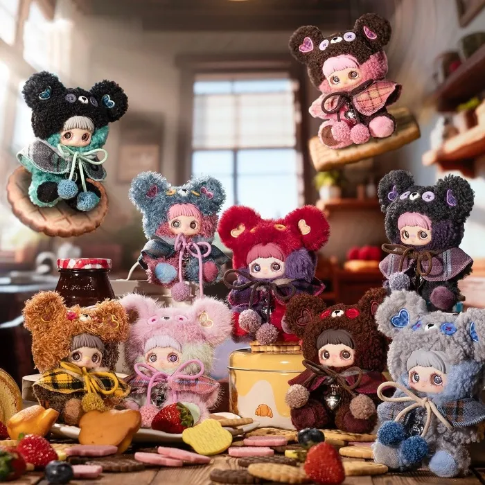 MayMei Tiny Bear Cookie Series Blind Box Action Figures Mystery Box Cute Random Toy Birthday Gift Christmas Collectible Toy for Desktop Ornaments, 1 Piece : Amazon.ie