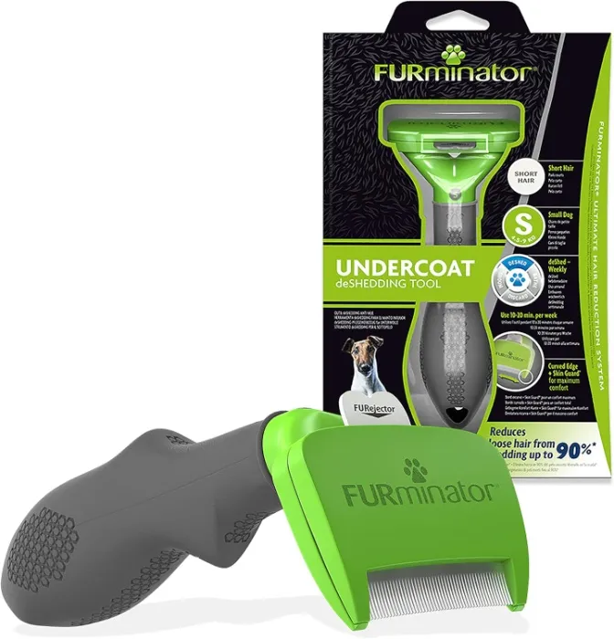FURminator Undercoat deShedding Tool for Small Long Hair Dogs 4.5-9 kg : Amazon.ie: Pet Supplies