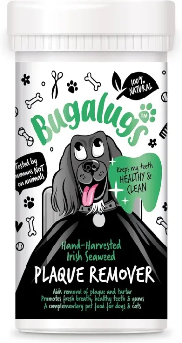 BUGALUGS Plaque Off Remover for Dog 70g Teeth & Bad Breath 100% Natural | Plaque Off Dogs No Need for Dog Toothbrush or Dog Toothpaste | Remove Dog Bad Breath & Plaque Remover for Dogs & Cats (70g) : Amazon.ie: Pet Supplies