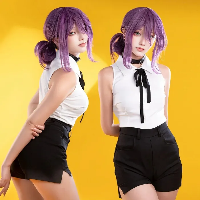 Nekocos - Reze Cosplay Costume - S Full Set + Wig
