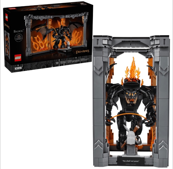 lord of the rings balrog lego set 