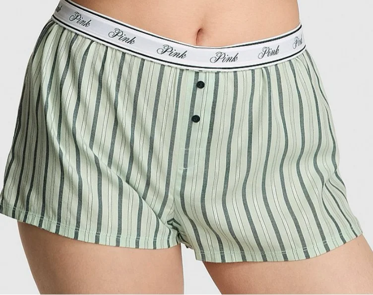 Flannel Boxy Pajama Shorts