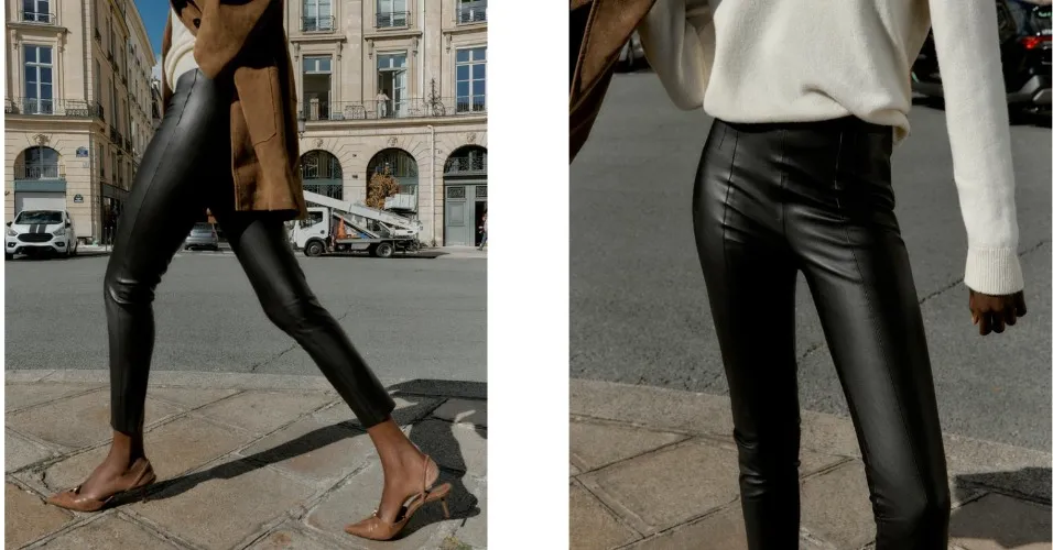 Leather leggings