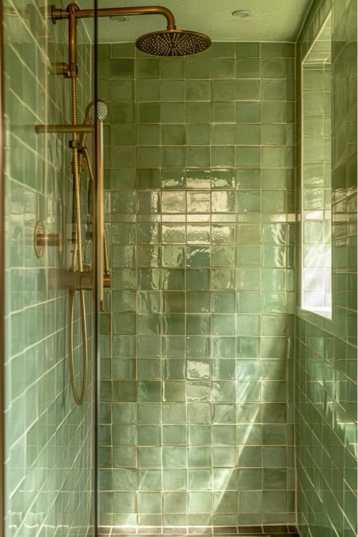 Green tiles