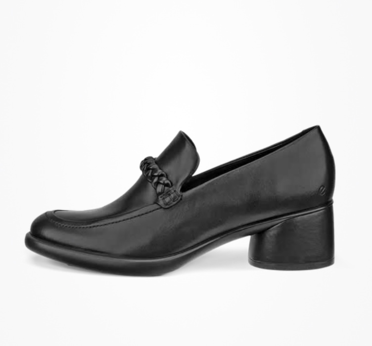 Sculpted LX 35 Leather Block-Heeled Loafer