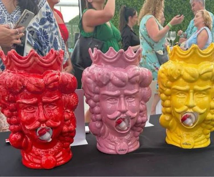Ceramic Box Wine Dispenser 