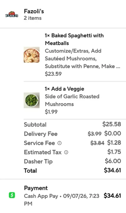 Reimburse Comfort Dinner