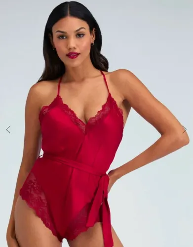 Valentina satin teddy