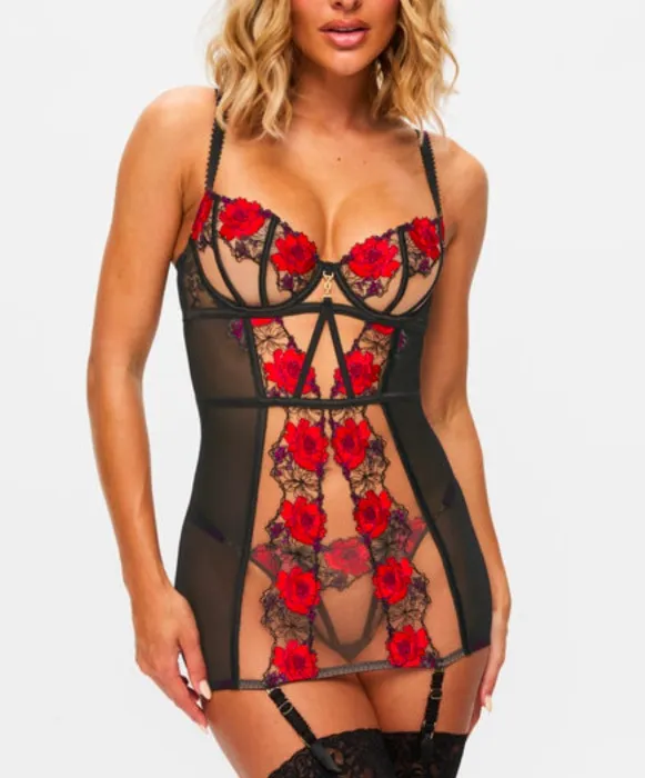 Caged Rose Cami Suspender