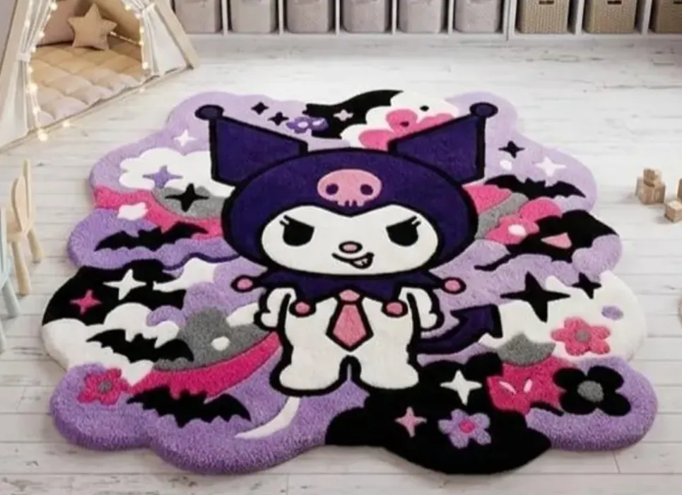 Handmade Kuromi Tufted Rug