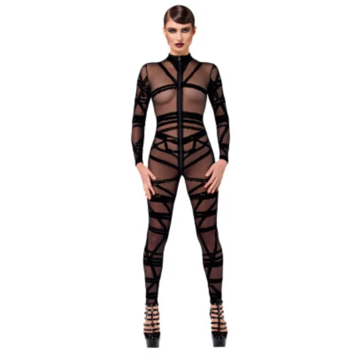 Shibari Inspired Catsuit Black