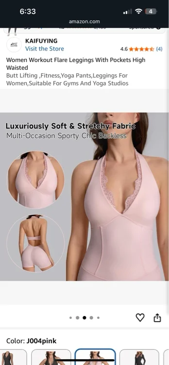  V Neck Halter Yoga Jumpsuit - medium