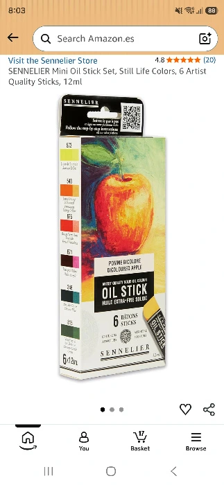 set of mini oil sticks