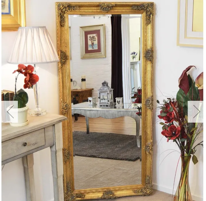 Abbey Leaner Gold 66" X 32" Gallery Mirror