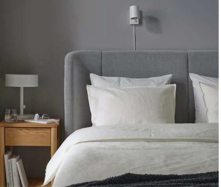 RUNDHAGTORN Housse de couette et 2 taies - blanc 240x220/50x60 cm