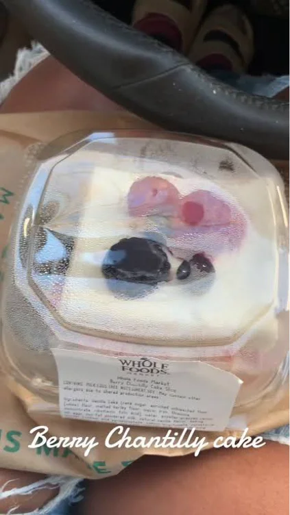 A Slice of Berry Chantilly Cake From Whole Foods