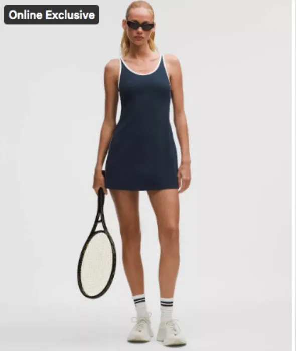 Scoop-Neck Cutout Tennis Dress 
