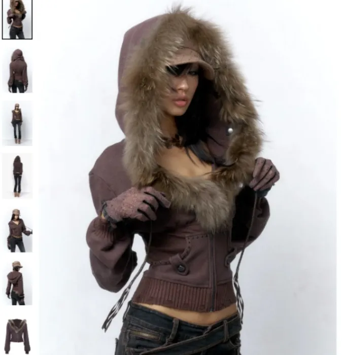 Fur hoodie
