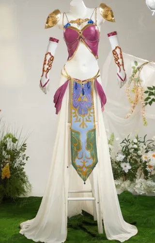 Twilight Princess Derivative Dance Dress Outfit Sexy Lingerie Short Top with Panty and Ribbon