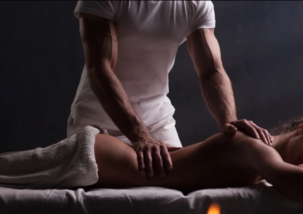 Strong full-body massage