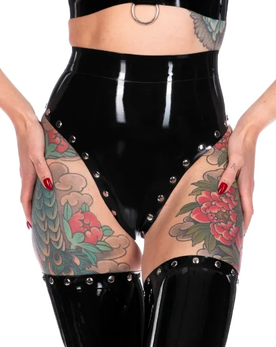 Latex Rivet Knickers