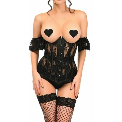 Black Lace Corset