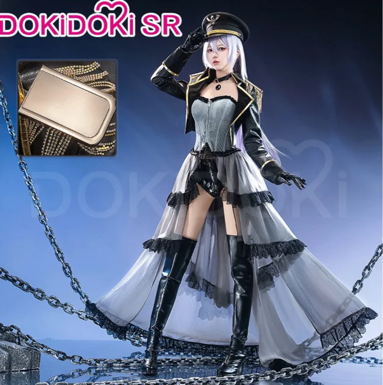 Black lobelia cosplay with wig