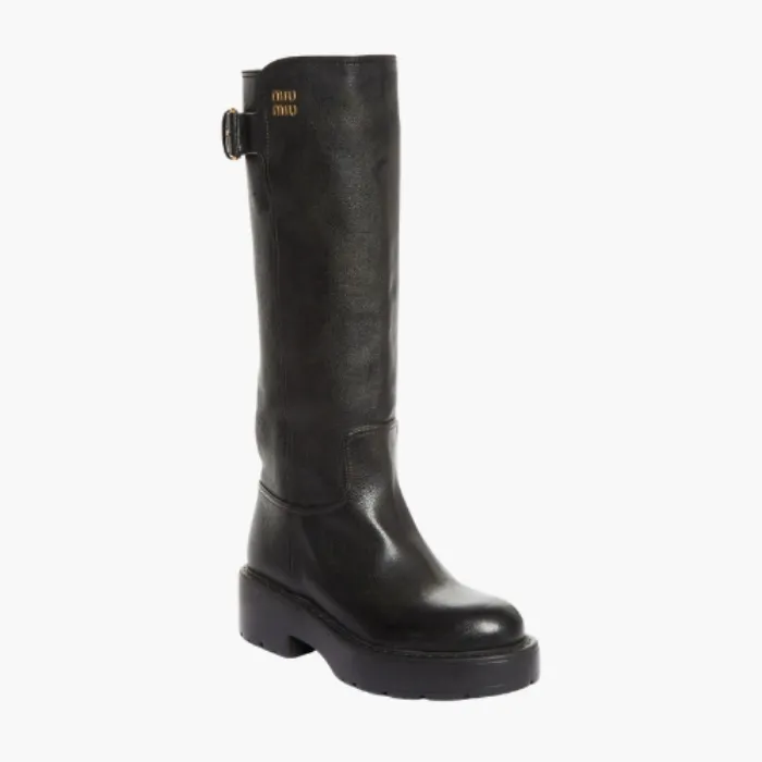 Miu Miu Boyfriend Buckle Boot
