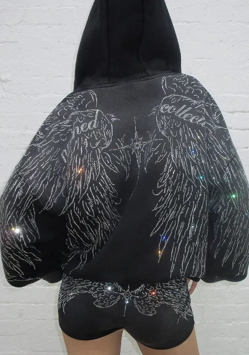 Named Collective Rhinestoned Hoodie