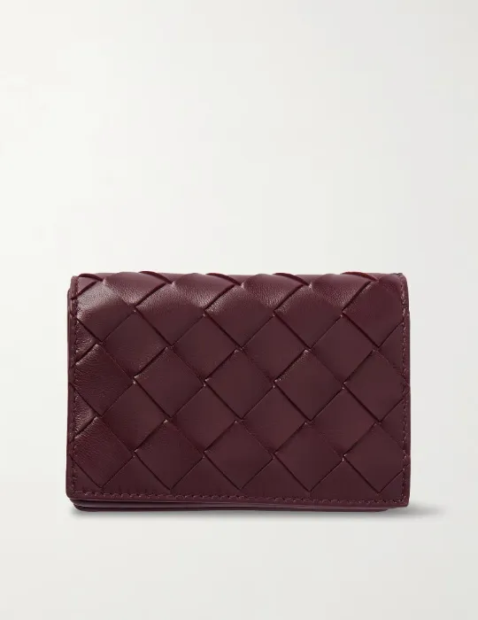 Bottega Veneta Intrecciato leather cardholder