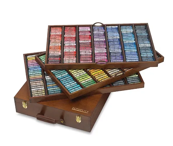 Sennelier Soft Pastels - Set of 525, Complete Color Set, Deluxe Wood Box