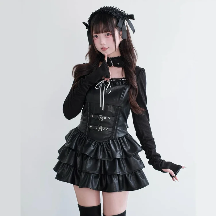 NoGenki Leather Dress