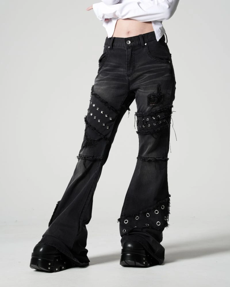 [ACRO TOKYO][REFLEM] Flare Skinny Denim Pants