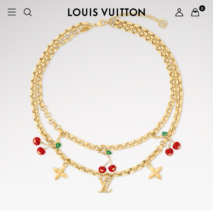 LV x TM Cerise Necklace