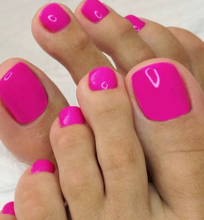 Perfectly Pedicured Toes